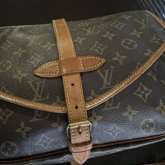 LOUIS VUITTON PreOwned Shoulder Bag SaumurMM Monogram Canvas Brown Women - Picture 6 of 10